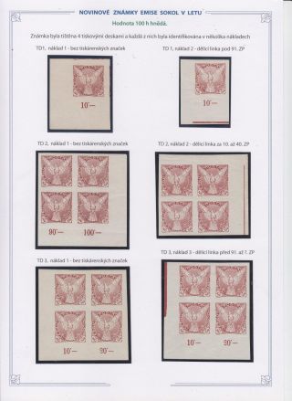 NOVINOVÉ ZNÁMKY EMISE SOKOL V LETU – sheet 20