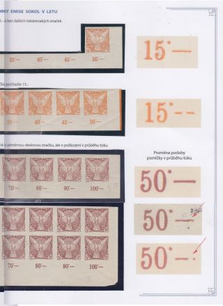 NOVINOVÉ ZNÁMKY EMISE SOKOL V LETU – sheet 22