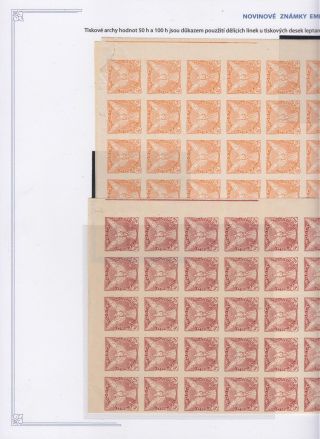 NOVINOVÉ ZNÁMKY EMISE SOKOL V LETU – sheet 23