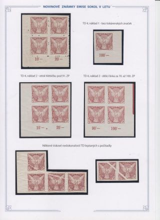 NOVINOVÉ ZNÁMKY EMISE SOKOL V LETU – sheet 25