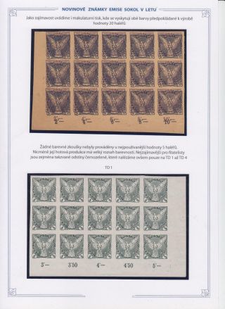 NOVINOVÉ ZNÁMKY EMISE SOKOL V LETU – sheet 28