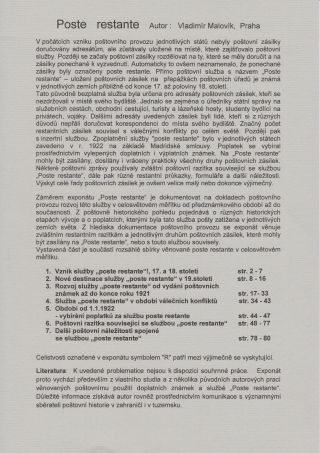 POSTE RESTANTE – list 1