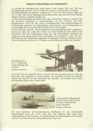 KATAPULTOVÁ A ZEPPELINOVÁ POŠTA ČESKOSLOVENSKA 1929-1939 – sheet 2