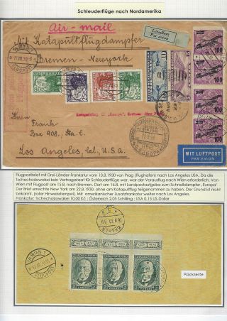 KATAPULTOVÁ A ZEPPELINOVÁ POŠTA ČESKOSLOVENSKA 1929-1939 – sheet 5