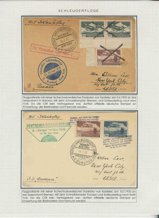 KATAPULTOVÁ A ZEPPELINOVÁ POŠTA ČESKOSLOVENSKA 1929-1939 – sheet 8