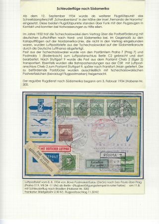 KATAPULTOVÁ A ZEPPELINOVÁ POŠTA ČESKOSLOVENSKA 1929-1939 – sheet 14