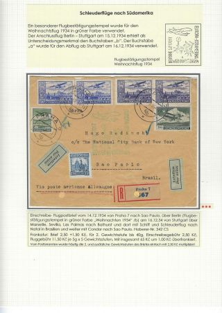 KATAPULTOVÁ A ZEPPELINOVÁ POŠTA ČESKOSLOVENSKA 1929-1939 – sheet 16