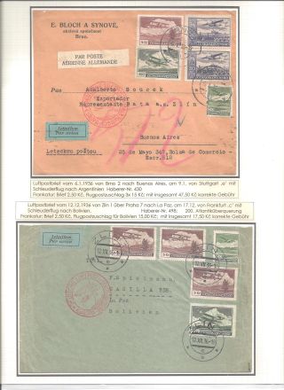 KATAPULTOVÁ A ZEPPELINOVÁ POŠTA ČESKOSLOVENSKA 1929-1939 – sheet 19