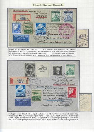 KATAPULTOVÁ A ZEPPELINOVÁ POŠTA ČESKOSLOVENSKA 1929-1939 – sheet 24