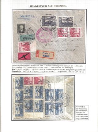 KATAPULTOVÁ A ZEPPELINOVÁ POŠTA ČESKOSLOVENSKA 1929-1939 – sheet 27