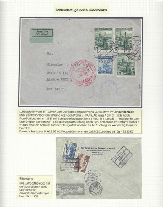 KATAPULTOVÁ A ZEPPELINOVÁ POŠTA ČESKOSLOVENSKA 1929-1939 – sheet 28