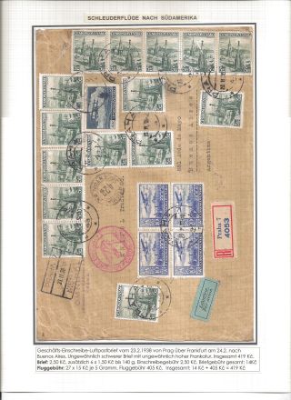 KATAPULTOVÁ A ZEPPELINOVÁ POŠTA ČESKOSLOVENSKA 1929-1939 – sheet 31