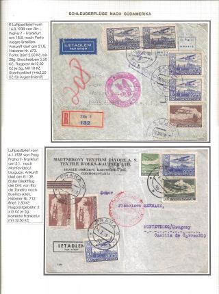 KATAPULTOVÁ A ZEPPELINOVÁ POŠTA ČESKOSLOVENSKA 1929-1939 – sheet 36