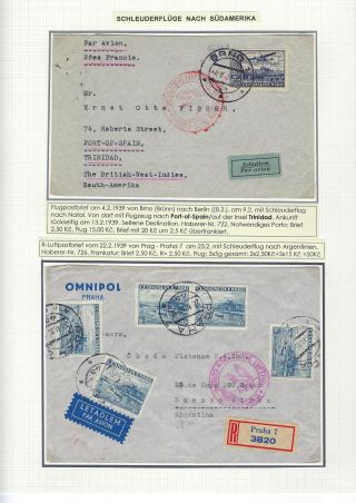KATAPULTOVÁ A ZEPPELINOVÁ POŠTA ČESKOSLOVENSKA 1929-1939 – sheet 37