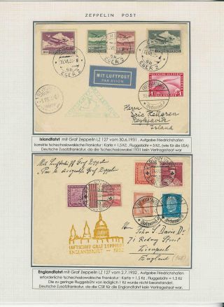 KATAPULTOVÁ A ZEPPELINOVÁ POŠTA ČESKOSLOVENSKA 1929-1939 – sheet 40