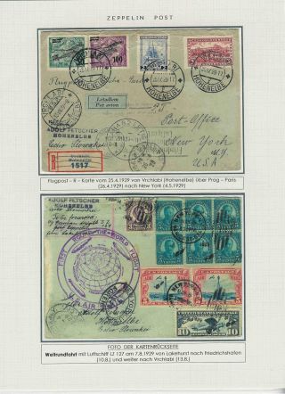 KATAPULTOVÁ A ZEPPELINOVÁ POŠTA ČESKOSLOVENSKA 1929-1939 – sheet 42