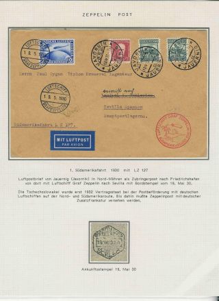 KATAPULTOVÁ A ZEPPELINOVÁ POŠTA ČESKOSLOVENSKA 1929-1939 – sheet 43