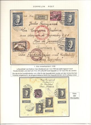 KATAPULTOVÁ A ZEPPELINOVÁ POŠTA ČESKOSLOVENSKA 1929-1939 – sheet 44
