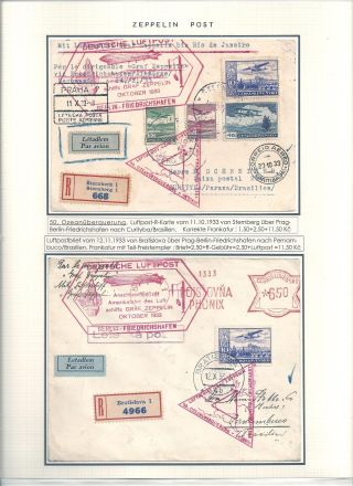 KATAPULTOVÁ A ZEPPELINOVÁ POŠTA ČESKOSLOVENSKA 1929-1939 – sheet 61