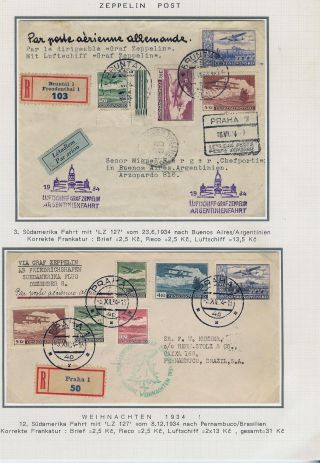 KATAPULTOVÁ A ZEPPELINOVÁ POŠTA ČESKOSLOVENSKA 1929-1939 – sheet 63