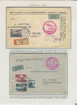 KATAPULTOVÁ A ZEPPELINOVÁ POŠTA ČESKOSLOVENSKA 1929-1939 – sheet 75