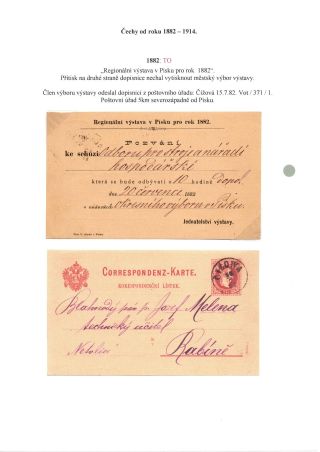 RAKOUSKO-UHERSKO, POŠTOVNÍ DOKLADY Z VÝSTAV, SLAVNOSTÍ APOD. – sheet 2