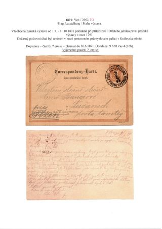 RAKOUSKO-UHERSKO, POŠTOVNÍ DOKLADY Z VÝSTAV, SLAVNOSTÍ APOD. – sheet 3