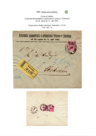 RAKOUSKO-UHERSKO, POŠTOVNÍ DOKLADY Z VÝSTAV, SLAVNOSTÍ APOD. – sheet 5
