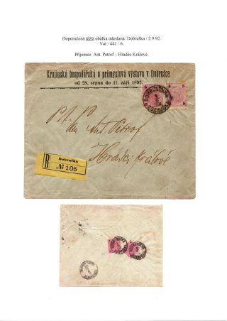 RAKOUSKO-UHERSKO, POŠTOVNÍ DOKLADY Z VÝSTAV, SLAVNOSTÍ APOD. – sheet 6