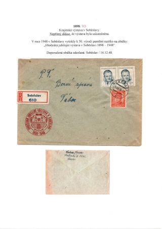 RAKOUSKO-UHERSKO, POŠTOVNÍ DOKLADY Z VÝSTAV, SLAVNOSTÍ APOD. – sheet 25