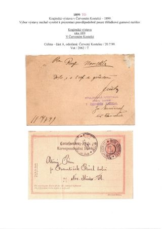 RAKOUSKO-UHERSKO, POŠTOVNÍ DOKLADY Z VÝSTAV, SLAVNOSTÍ APOD. – sheet 28