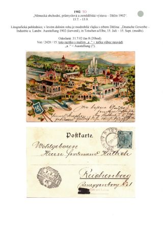 RAKOUSKO-UHERSKO, POŠTOVNÍ DOKLADY Z VÝSTAV, SLAVNOSTÍ APOD. – list 33