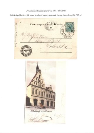 RAKOUSKO-UHERSKO, POŠTOVNÍ DOKLADY Z VÝSTAV, SLAVNOSTÍ APOD. – list 48