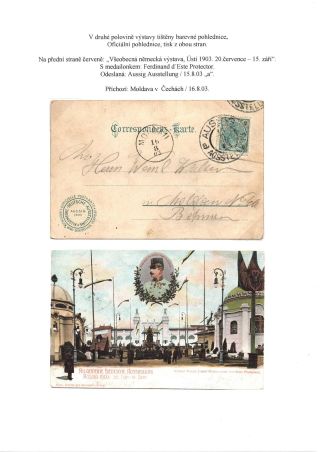 RAKOUSKO-UHERSKO, POŠTOVNÍ DOKLADY Z VÝSTAV, SLAVNOSTÍ APOD. – list 52