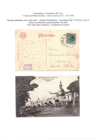 RAKOUSKO-UHERSKO, POŠTOVNÍ DOKLADY Z VÝSTAV, SLAVNOSTÍ APOD. – list 64