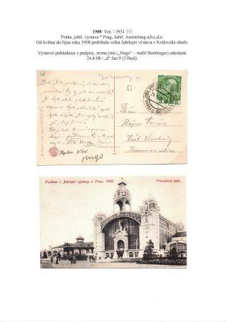 RAKOUSKO-UHERSKO, POŠTOVNÍ DOKLADY Z VÝSTAV, SLAVNOSTÍ APOD. – sheet 68