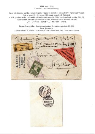 RAKOUSKO-UHERSKO, POŠTOVNÍ DOKLADY Z VÝSTAV, SLAVNOSTÍ APOD. – sheet 77