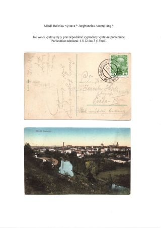 RAKOUSKO-UHERSKO, POŠTOVNÍ DOKLADY Z VÝSTAV, SLAVNOSTÍ APOD. – list 90