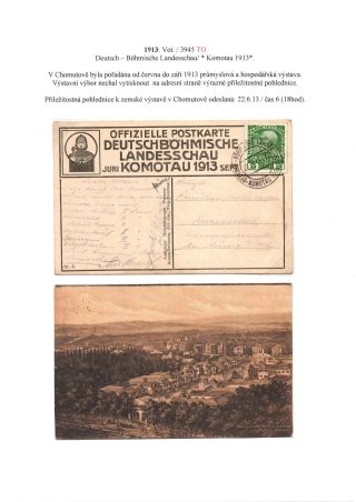 RAKOUSKO-UHERSKO, POŠTOVNÍ DOKLADY Z VÝSTAV, SLAVNOSTÍ APOD. – list 98