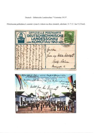 RAKOUSKO-UHERSKO, POŠTOVNÍ DOKLADY Z VÝSTAV, SLAVNOSTÍ APOD. – list 100
