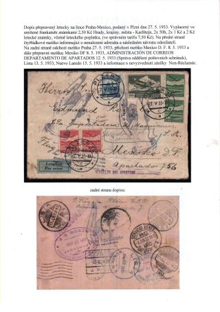 ČESKOSLOVENSKO, LETECKÉ ZNÁMKY - DEFINITVNÍ VYDÁNÍ 1930 – sheet 5