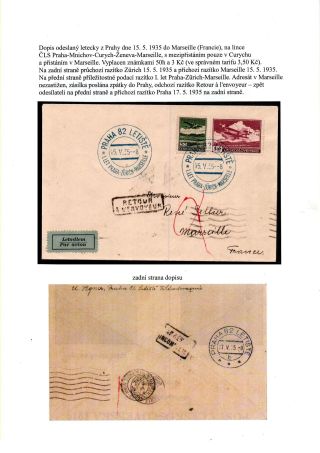 ČESKOSLOVENSKO, LETECKÉ ZNÁMKY - DEFINITVNÍ VYDÁNÍ 1930 – sheet 6