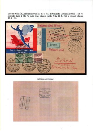 ČESKOSLOVENSKO, LETECKÉ ZNÁMKY - DEFINITVNÍ VYDÁNÍ 1930 – sheet 7