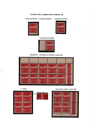 ČESKOSLOVENSKO, LETECKÉ ZNÁMKY - DEFINITVNÍ VYDÁNÍ 1930 – sheet 10
