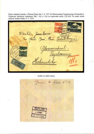 ČESKOSLOVENSKO, LETECKÉ ZNÁMKY - DEFINITVNÍ VYDÁNÍ 1930 – sheet 12
