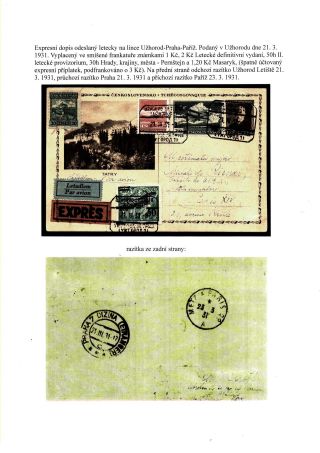 ČESKOSLOVENSKO, LETECKÉ ZNÁMKY - DEFINITVNÍ VYDÁNÍ 1930 – sheet 13