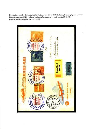 ČESKOSLOVENSKO, LETECKÉ ZNÁMKY - DEFINITVNÍ VYDÁNÍ 1930 – sheet 14