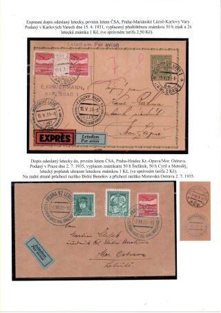 ČESKOSLOVENSKO, LETECKÉ ZNÁMKY - DEFINITVNÍ VYDÁNÍ 1930 – sheet 18