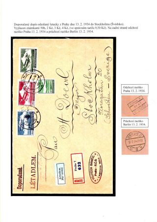 ČESKOSLOVENSKO, LETECKÉ ZNÁMKY - DEFINITVNÍ VYDÁNÍ 1930 – sheet 28