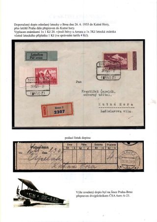 ČESKOSLOVENSKO, LETECKÉ ZNÁMKY - DEFINITVNÍ VYDÁNÍ 1930 – sheet 31